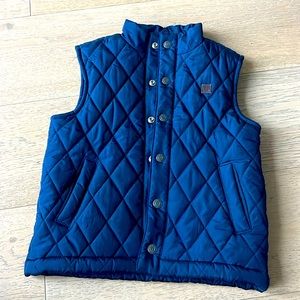 Janie and Jack Navy quilted Puffer